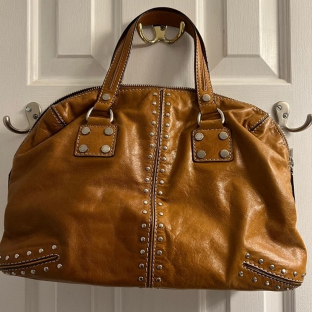 MICHAEL KORS Cognac Large Leather Bag